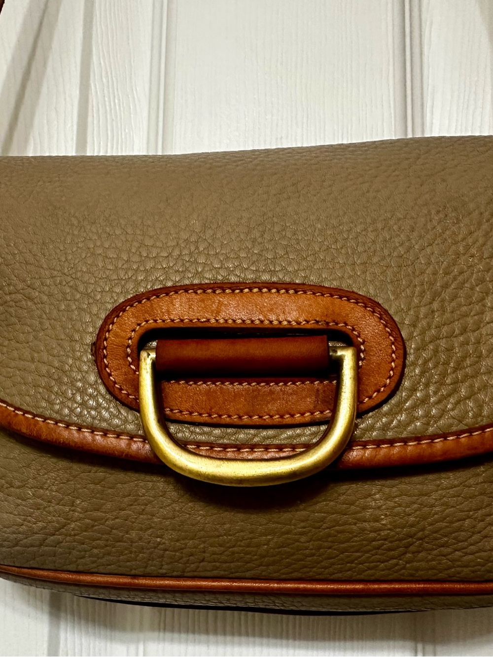 Vintage Donney & Bourke Leather Crossbody Saddle Bag - Picture 6 of 13